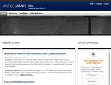 Tablet Screenshot of justicegrants.info
